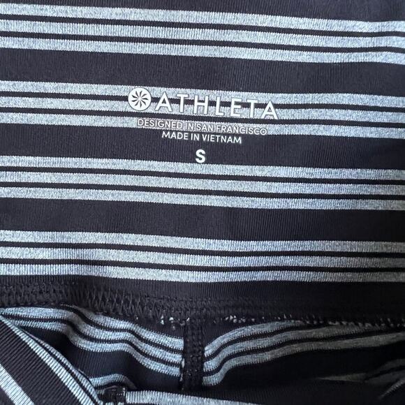ATHLETA leggings size S, black gray striped - Picture 3 of 5